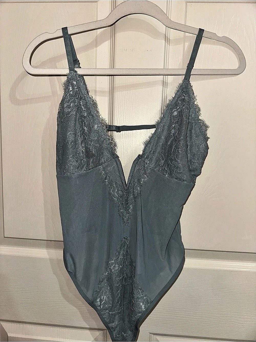 Forever 21 Lace Bodysuit in Blue XL NWT